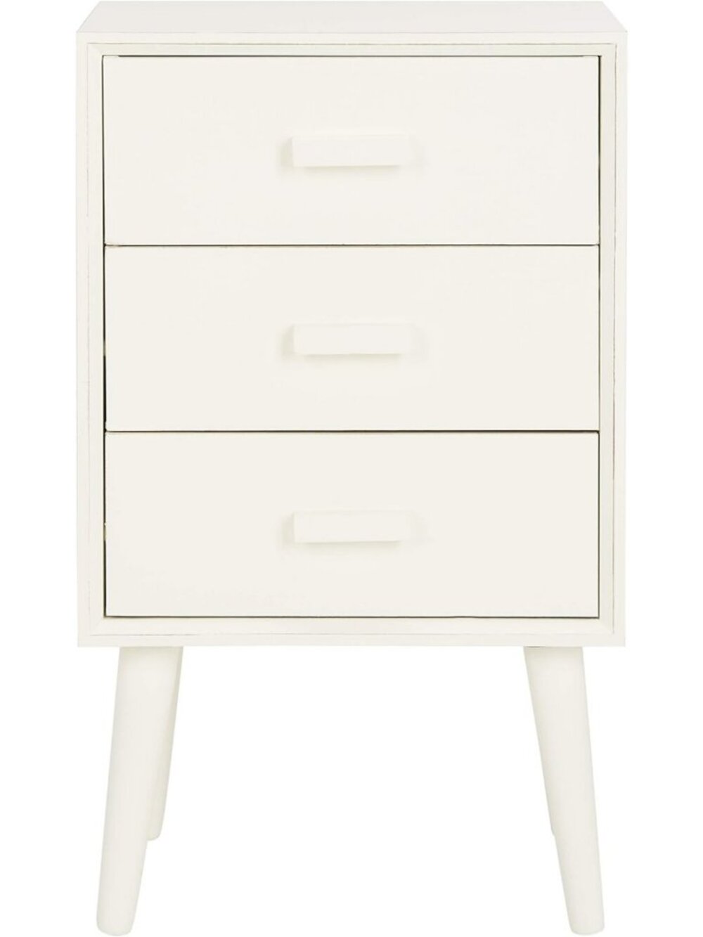 Modern Antique White 3-Drawer Chest | Stylish Storage Solution for Home Decor